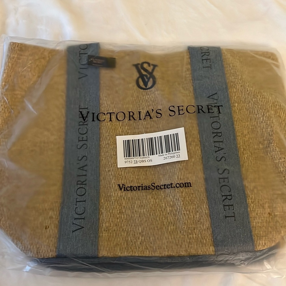 Brand New Victoria’s Secret Straw Large Tote Bag Beach